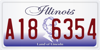 IL license plate A186354