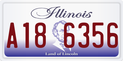 IL license plate A186356