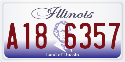 IL license plate A186357