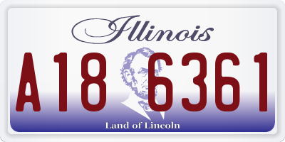 IL license plate A186361