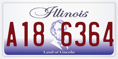 IL license plate A186364