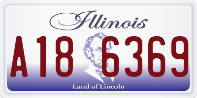 IL license plate A186369
