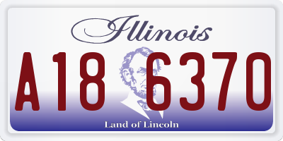 IL license plate A186370