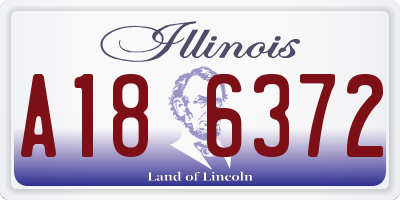 IL license plate A186372