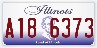 IL license plate A186373
