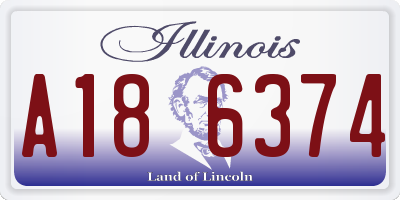 IL license plate A186374
