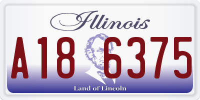 IL license plate A186375