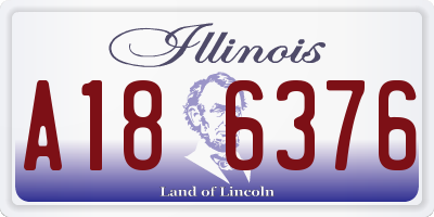 IL license plate A186376