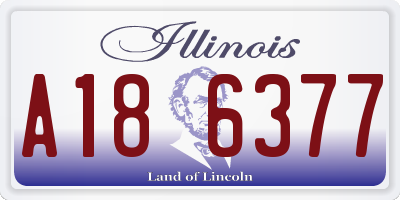 IL license plate A186377