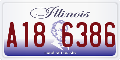 IL license plate A186386