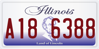 IL license plate A186388