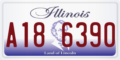 IL license plate A186390