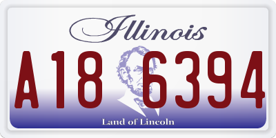 IL license plate A186394