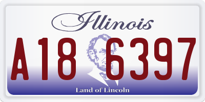 IL license plate A186397
