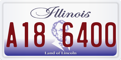 IL license plate A186400