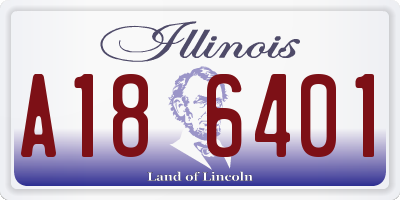 IL license plate A186401