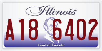 IL license plate A186402