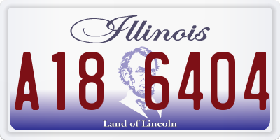 IL license plate A186404