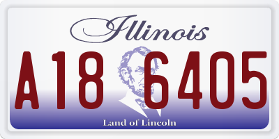 IL license plate A186405