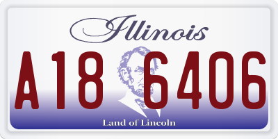 IL license plate A186406