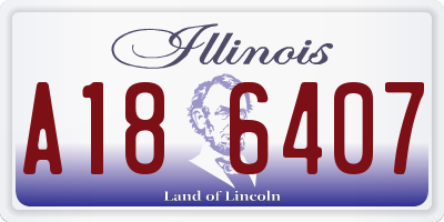 IL license plate A186407