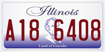 IL license plate A186408
