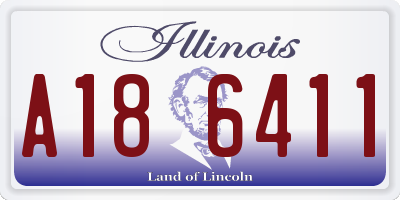 IL license plate A186411