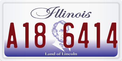 IL license plate A186414