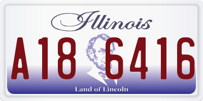 IL license plate A186416