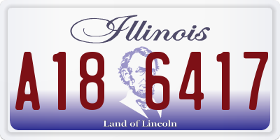 IL license plate A186417