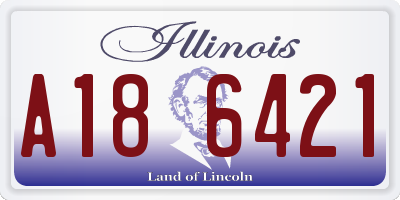 IL license plate A186421