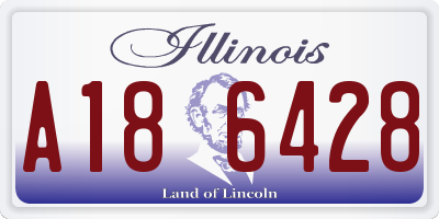 IL license plate A186428