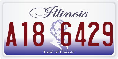 IL license plate A186429