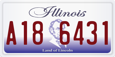 IL license plate A186431