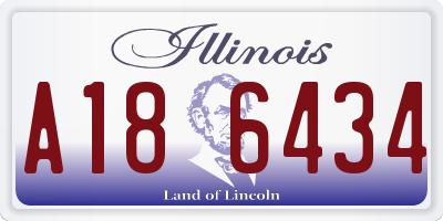 IL license plate A186434