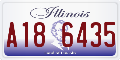 IL license plate A186435