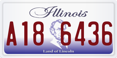 IL license plate A186436