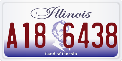 IL license plate A186438