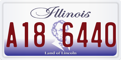 IL license plate A186440