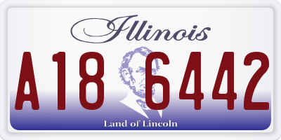IL license plate A186442