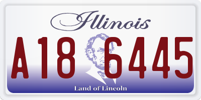 IL license plate A186445