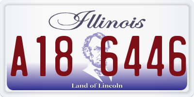 IL license plate A186446