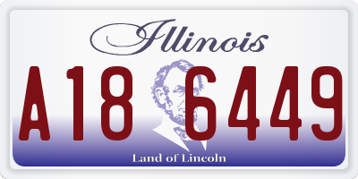 IL license plate A186449