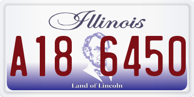 IL license plate A186450