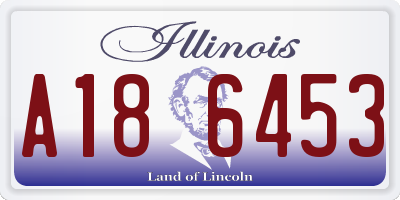 IL license plate A186453