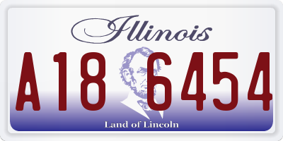 IL license plate A186454