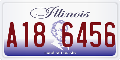 IL license plate A186456