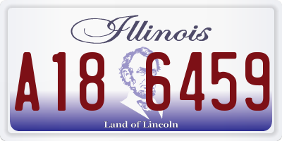 IL license plate A186459