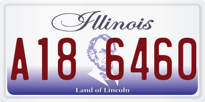 IL license plate A186460