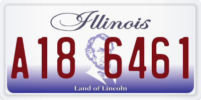 IL license plate A186461